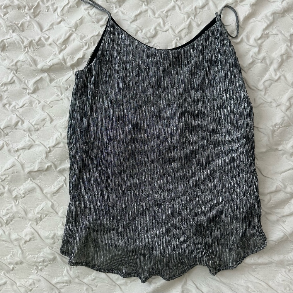 lovemarks || metallic silver cami